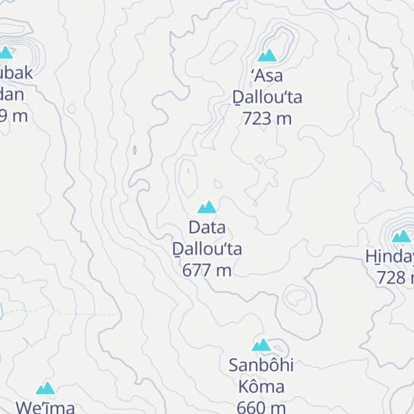 Map of Data Ḏallou‘ta