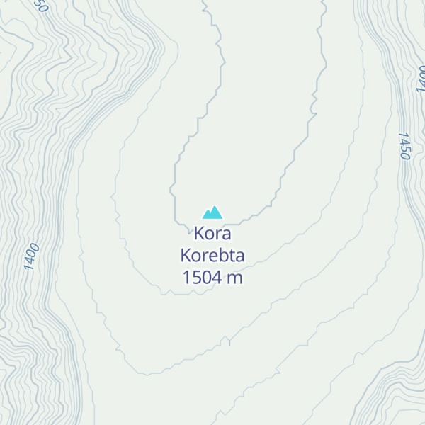 Map of Kora Korebta