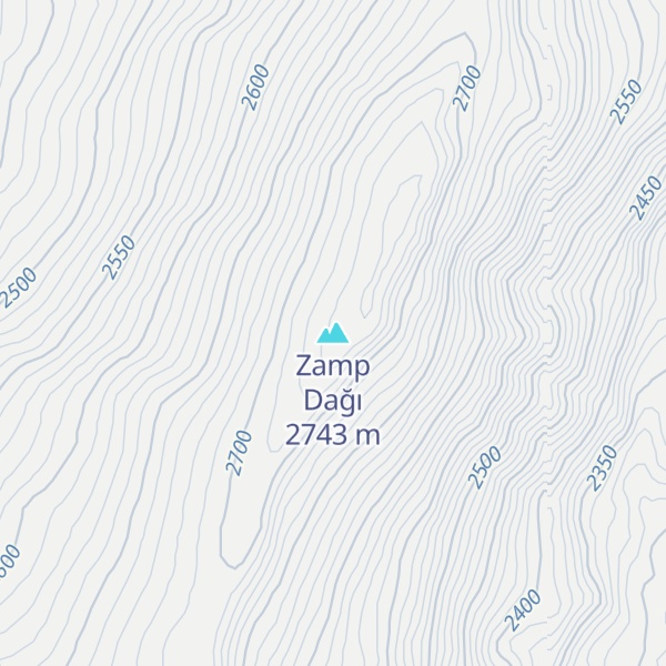 Map of Zamp Dağı