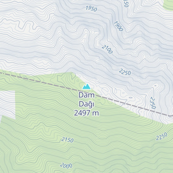 Map of Dam Dağı