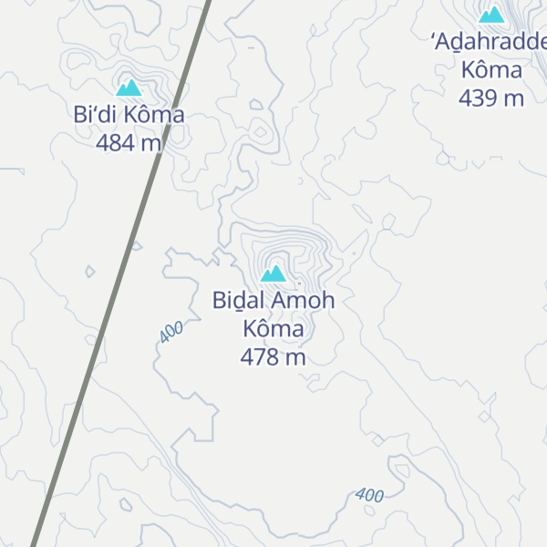 Map of Biḏal Amoh Kôma