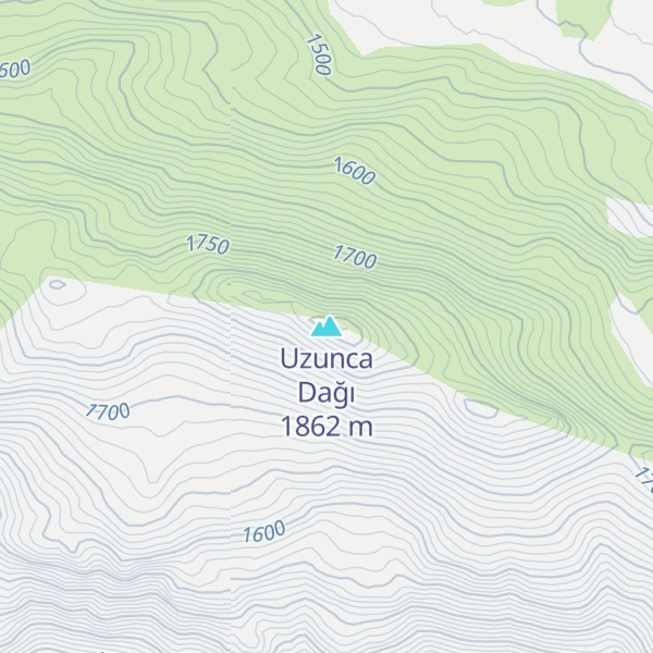 Map of Uzunca Dağı