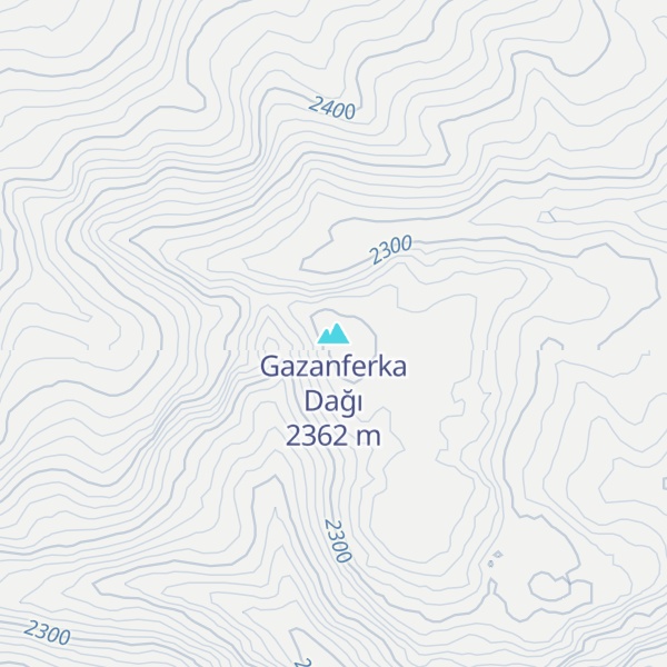 Map of Gazanferka Dağı