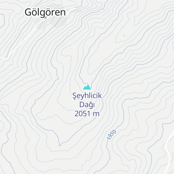 Map of Şeyhlicik Dağı