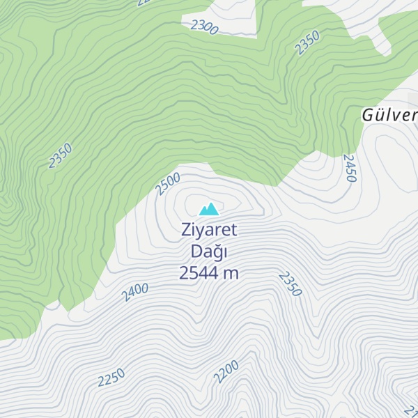 Map of Ziyaret Dağı