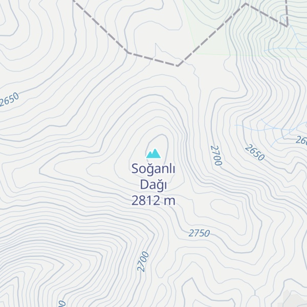 Map of Soğanlı Dağı