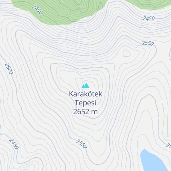 Map of Karakötek Tepesi