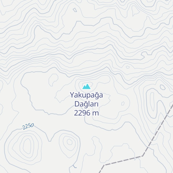Map of Yakupağa Dağları
