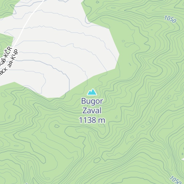 Map of Bugor Zaval