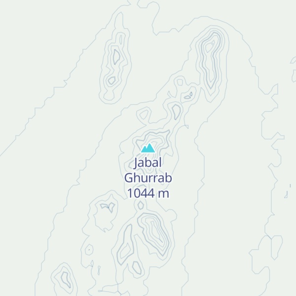 Map of Jabal Ghurrab