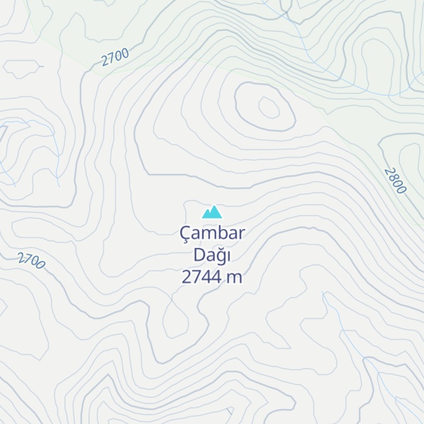 Map of Çambar Dağı