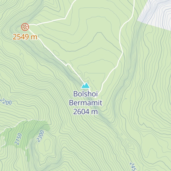 Map of Bolshoi Bermamit