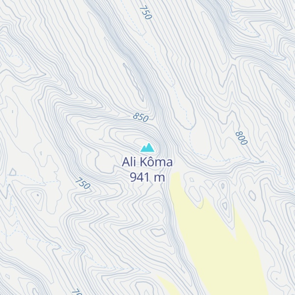 Map of Ali Kôma