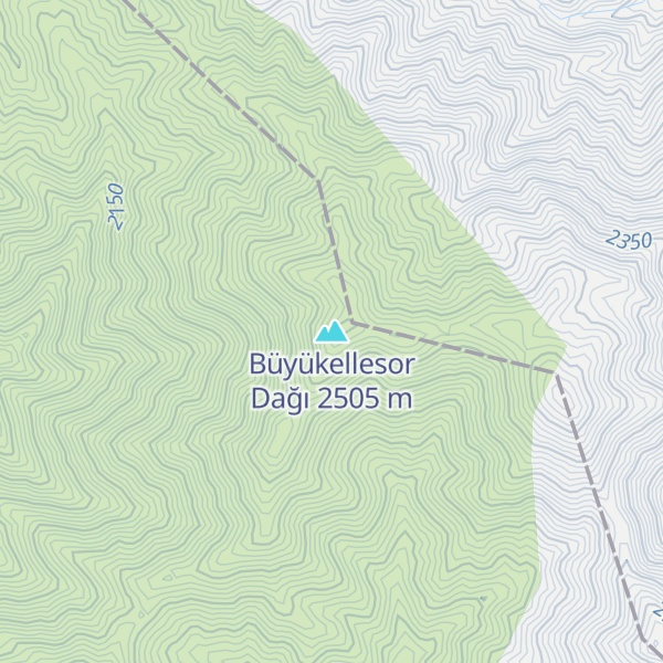 Map of Büyükellesor Dağı