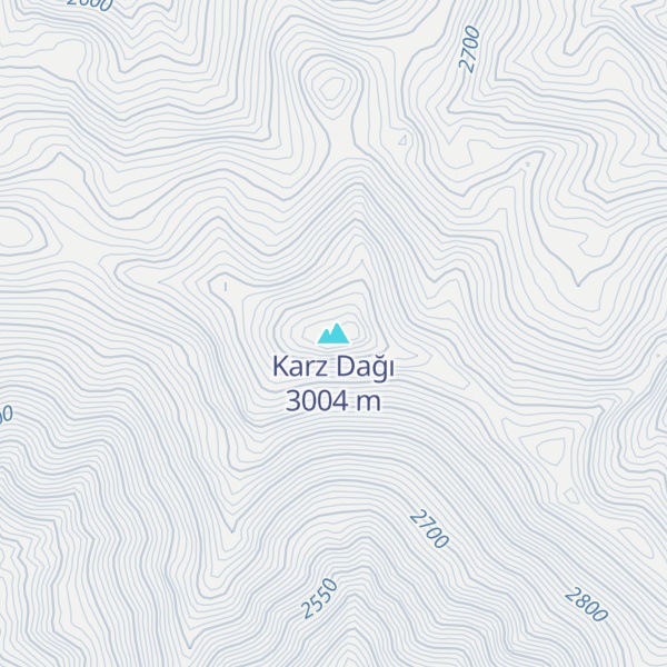 Map of Karz Dağı