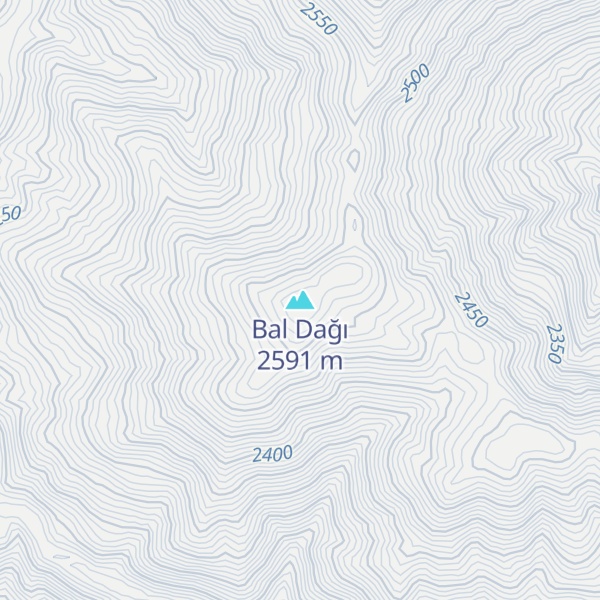 Map of Bal Dağı
