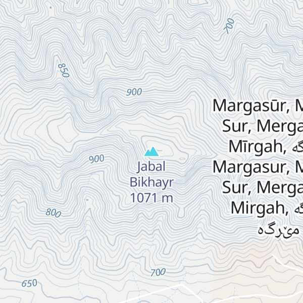 Map of Jabal Bikhayr