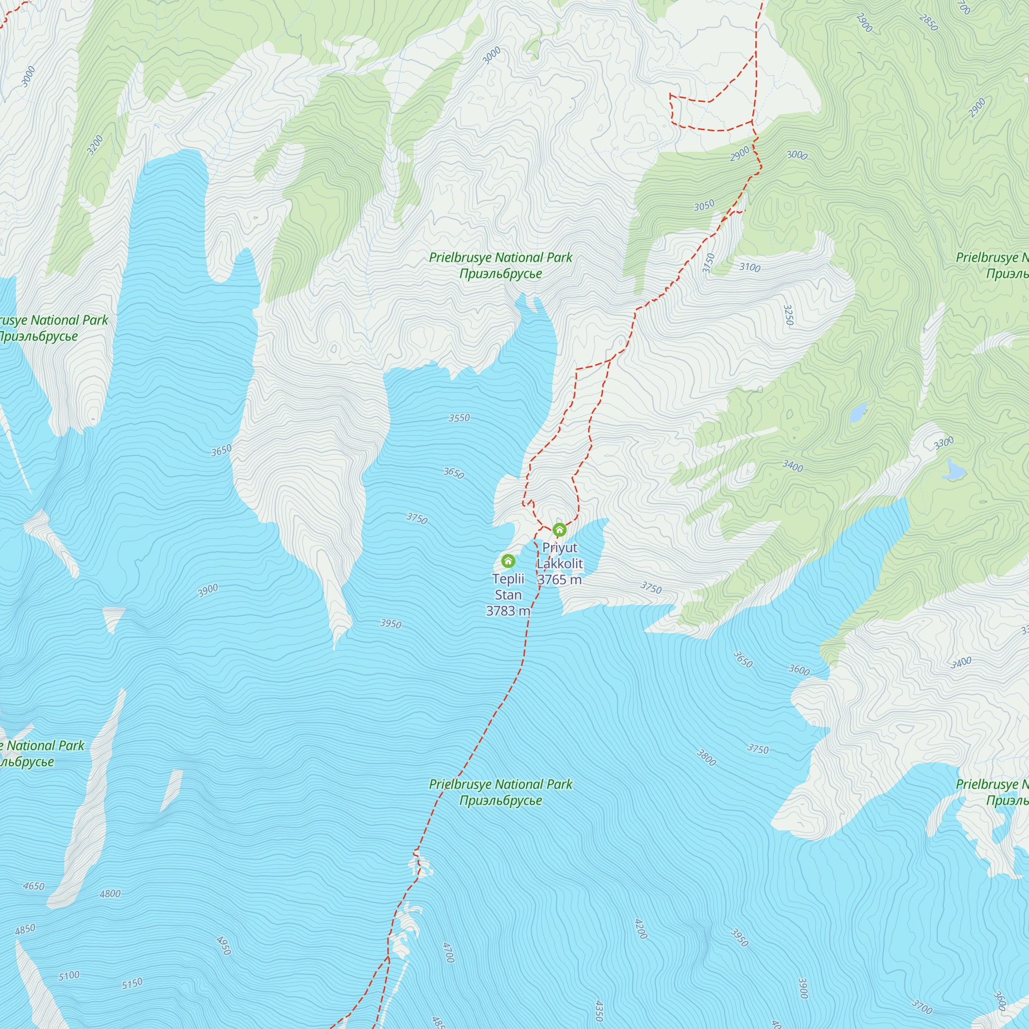 Olejnikov's hut map