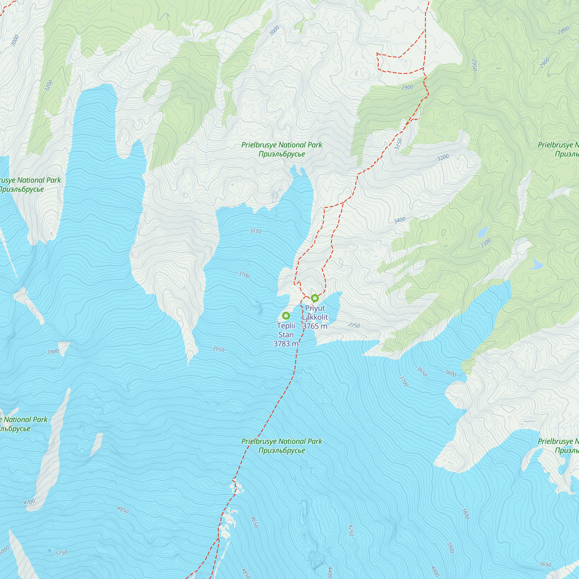 Olejnikov's hut map