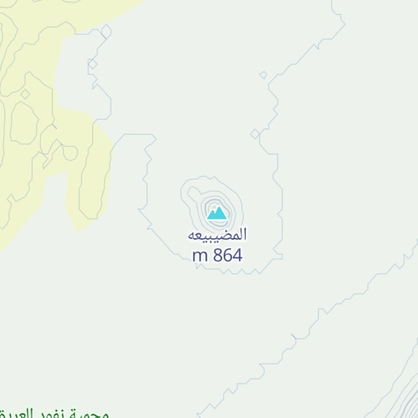 Map of Jabal al Mudaybi`ah