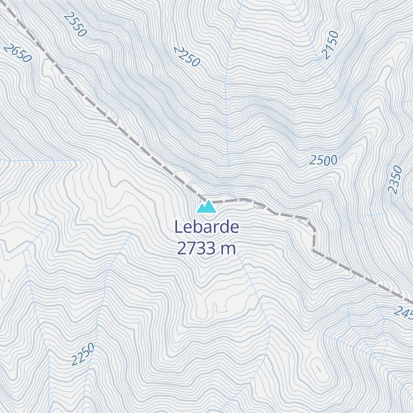Map of Lebarde