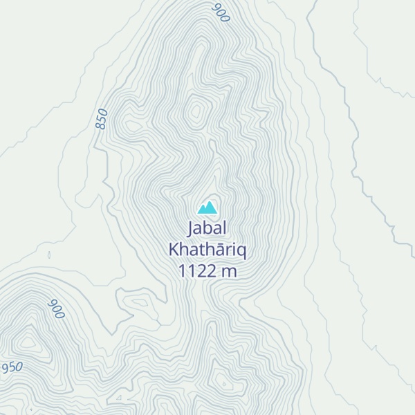 Map of Jabal Khathāriq