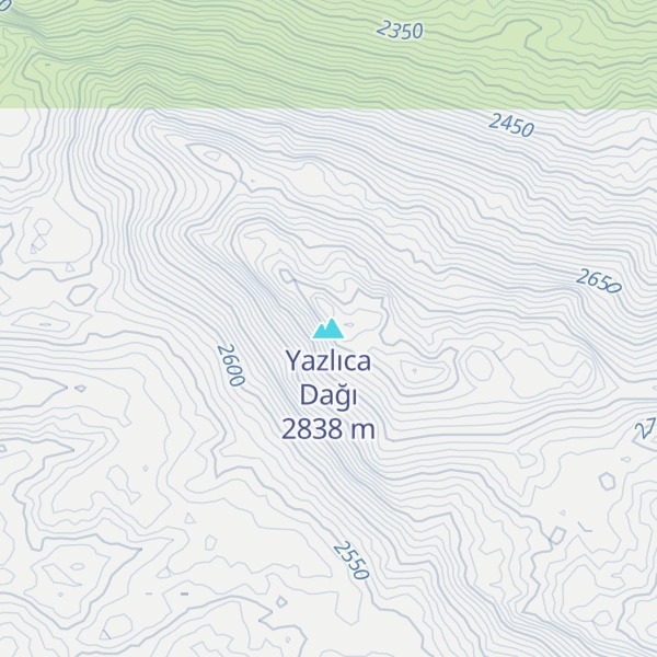 Map of Yazlıca Dağı