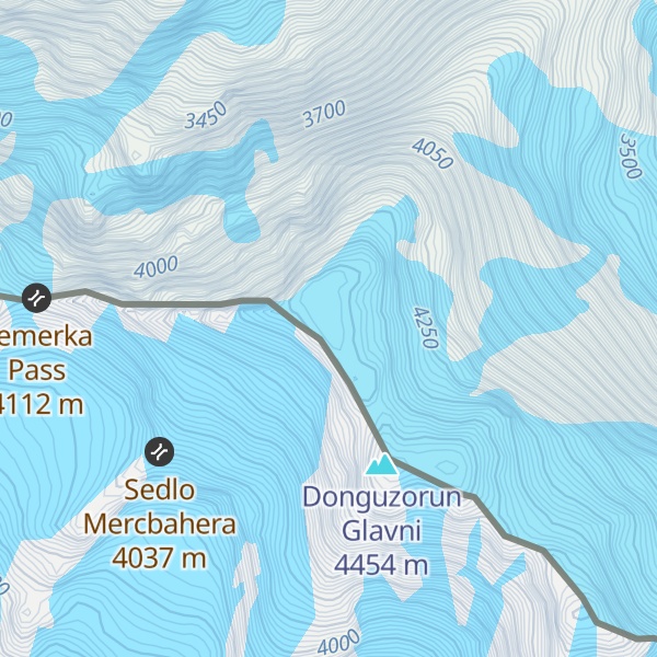 Map of Donguzorun Zapadnii