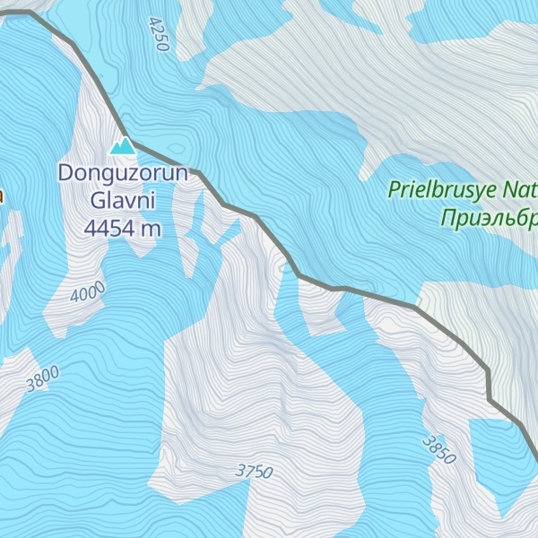 Map of Donguzorun Vostochni / East Babismta