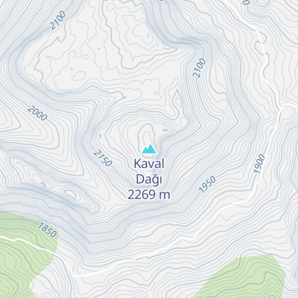 Map of Kaval Dağı