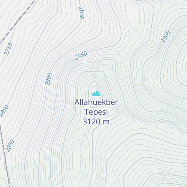 Map of Allahuekber Dağları
