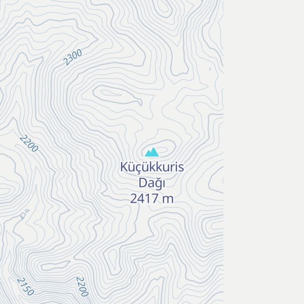 Map of Küçükkuris Dağı