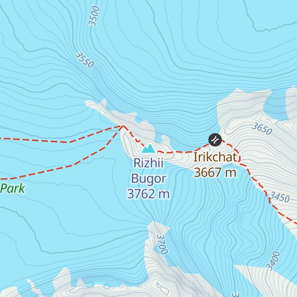 Map of Rizhii Bugor