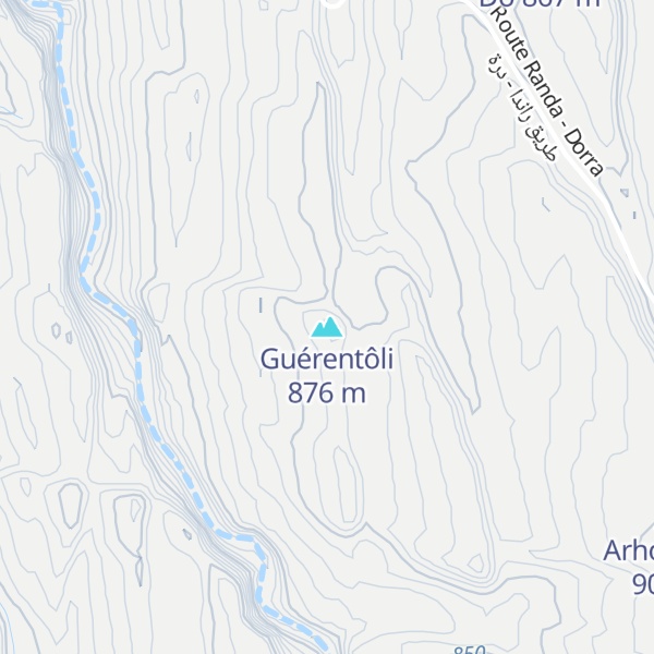 Map of Guérentôli