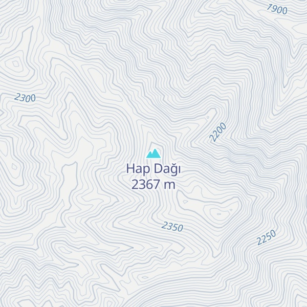 Map of Hap Dağı