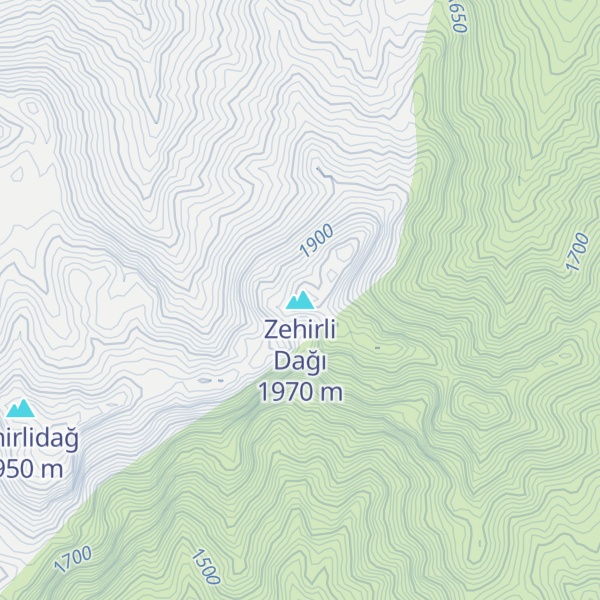 Map of Zehirli Dağı