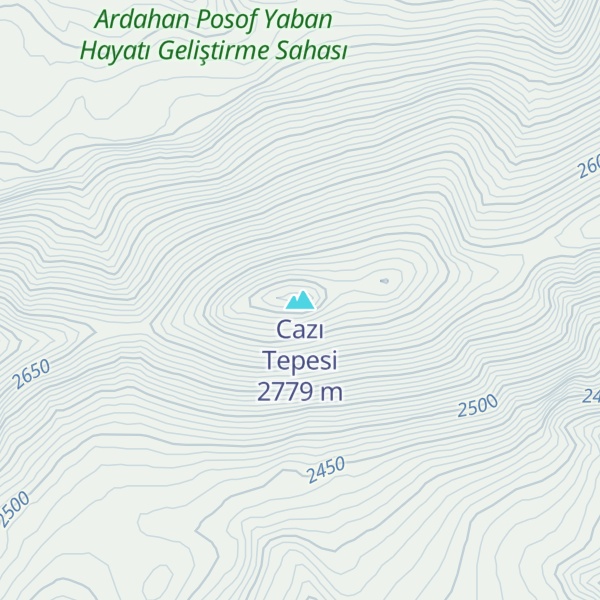 Map of Cazı Tepesi