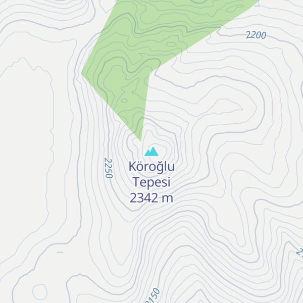 Map of Köroğlu Tepesi