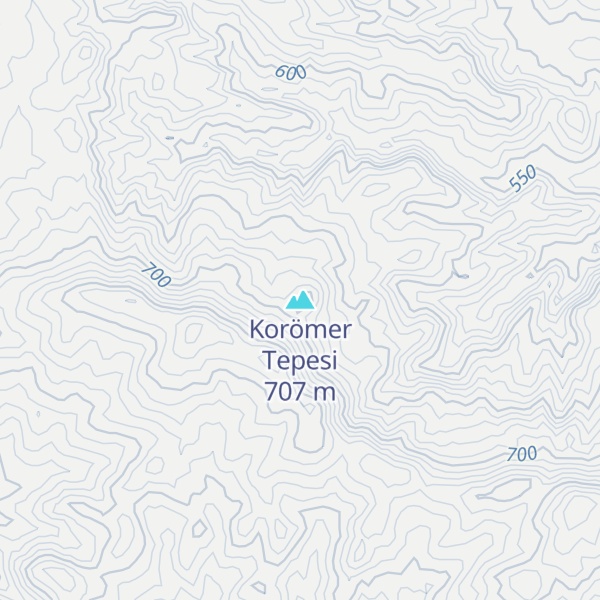 Map of Korömer Tepesi