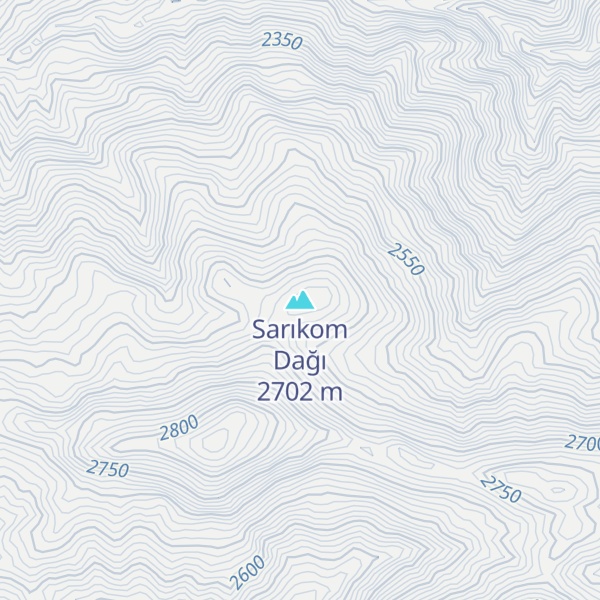 Map of Sarıkom Dağı