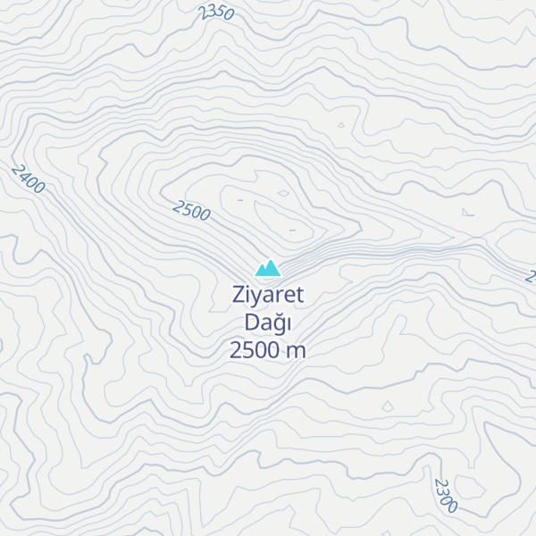 Map of Ziyaret Dağı