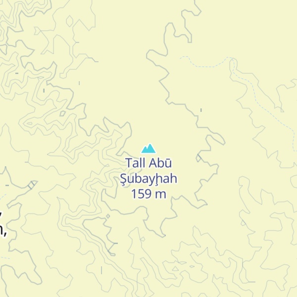 Map of Tall Abū Şubayḩah