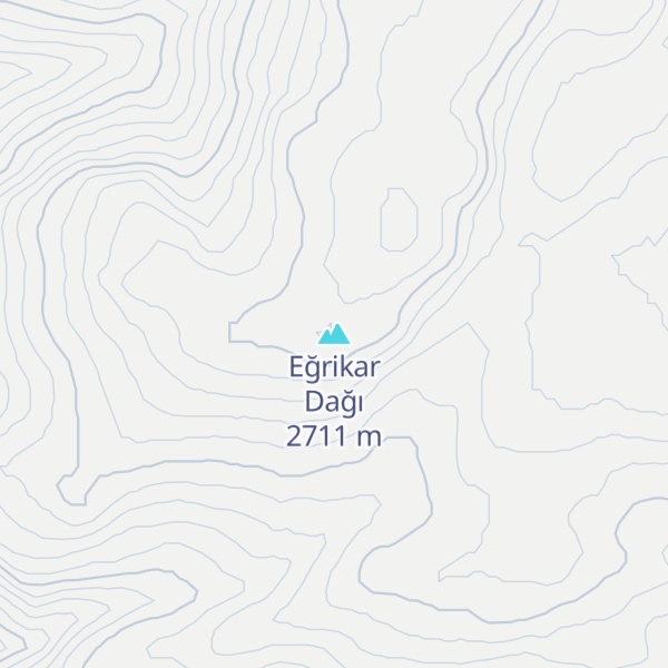 Map of Eğrikar Dağı