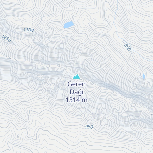 Map of Geren Dağı