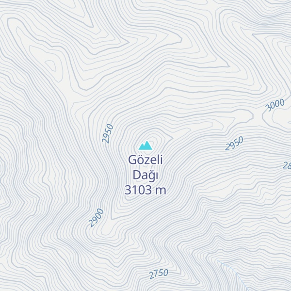 Map of Gözeli Dağı