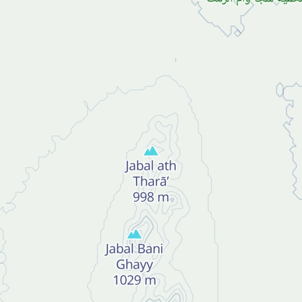 Map of Jabal ath Tharā’