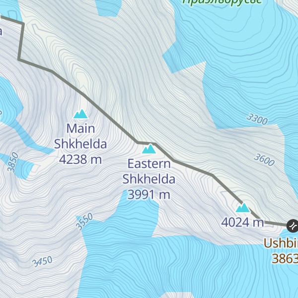 Map of Eastern Shkhelda
