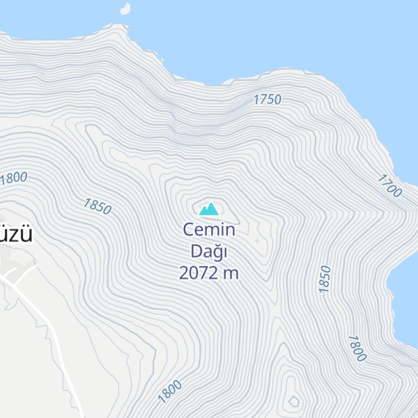 Map of Cemin Dağı