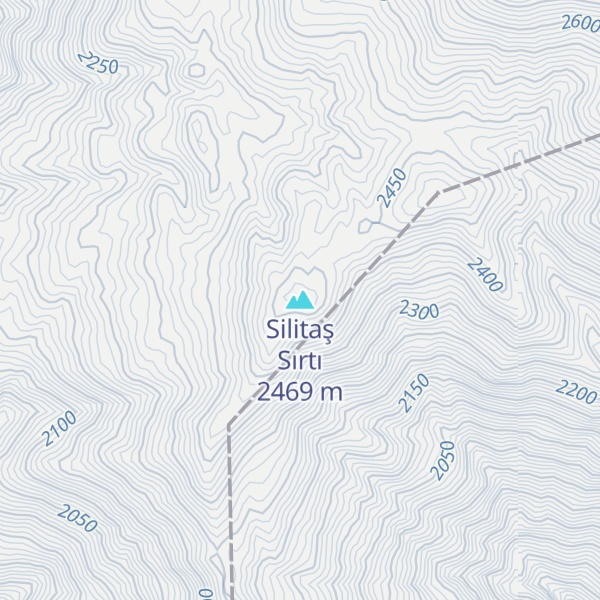 Map of Silitaş Sırtı