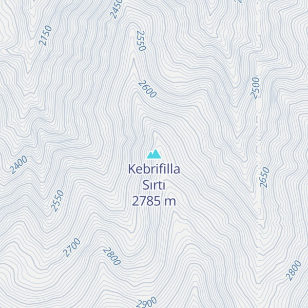Map of Kebrifilla Sırtı